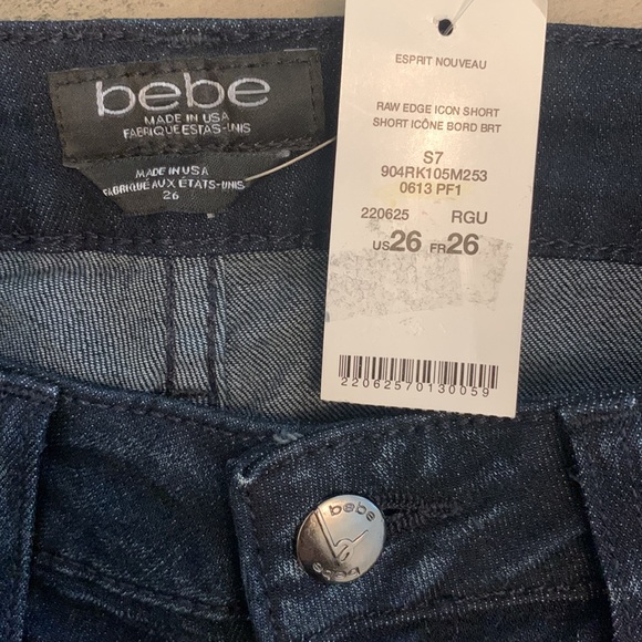 Bebe Raw Edge Icon Shorts - Picture 6 of 7